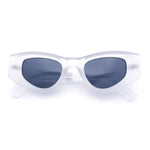 Womens Classy Mod Thick Plastic Triangular Cat Eye Rectangle Sunglasses