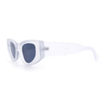 Womens Classy Mod Thick Plastic Triangular Cat Eye Rectangle Sunglasses