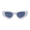 Womens Classy Mod Thick Plastic Triangular Cat Eye Rectangle Sunglasses