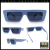 Womens Minimal Rectangle Cat Eye Retro Thick Plastic Urban Sunglasses