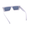 Womens Minimal Rectangle Cat Eye Retro Thick Plastic Urban Sunglasses