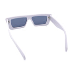 Womens Minimal Rectangle Cat Eye Retro Thick Plastic Urban Sunglasses
