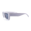 Womens Minimal Rectangle Cat Eye Retro Thick Plastic Urban Sunglasses