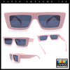 Womens Minimal Rectangle Cat Eye Retro Thick Plastic Urban Sunglasses