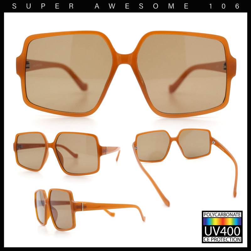 Womens Classical 90s Butterfly Designer Style Chic Thin Plastic Sunglasses