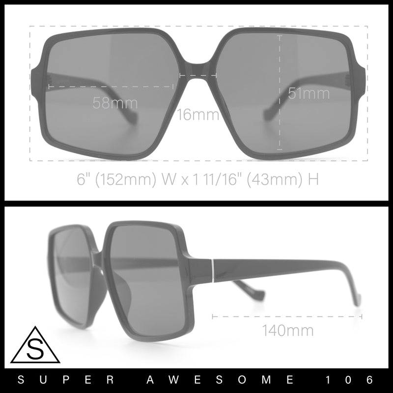 Womens Classical 90s Butterfly Designer Style Chic Thin Plastic Sunglasses