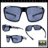 Mens Xloop Classic Mirror Lens Rectangle Wrap Biker Style Plastic Sunglasses