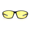 Mens Xloop HD Night Driving Yellow Lens Wrap Biker Style Plastic Sunglasses