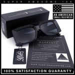 Womens Retro Mod Rectangle Thick Plastic Luxury Minimalist Plastic Sunglasses