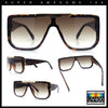 Womens Flat Top Shield Mogul Inset Lens Oversize Rectangle Plastic Sunglasses