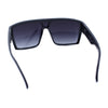 Mens Oversized Shield Curved Wrap Rectangular Plastic Sporty Sunglasses