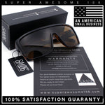 Mens Oversized Shield Curved Wrap Rectangular Plastic Sporty Sunglasses