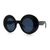 Womens Tall Oval Round Thick Retro Mod Plastic Fashion Sunglasses