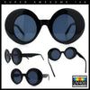 Womens Tall Oval Round Thick Retro Mod Plastic Fashion Sunglasses