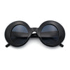 Womens Tall Oval Round Thick Retro Mod Plastic Fashion Sunglasses