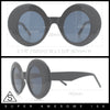 Womens Tall Oval Round Thick Retro Mod Plastic Fashion Sunglasses