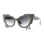 Womens Bling Melting Rhinestone Tear Cat Eye Runway Fashion Sunglasses