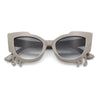 Womens Bling Melting Rhinestone Tear Cat Eye Runway Fashion Sunglasses