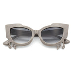Womens Bling Melting Rhinestone Tear Cat Eye Runway Fashion Sunglasses