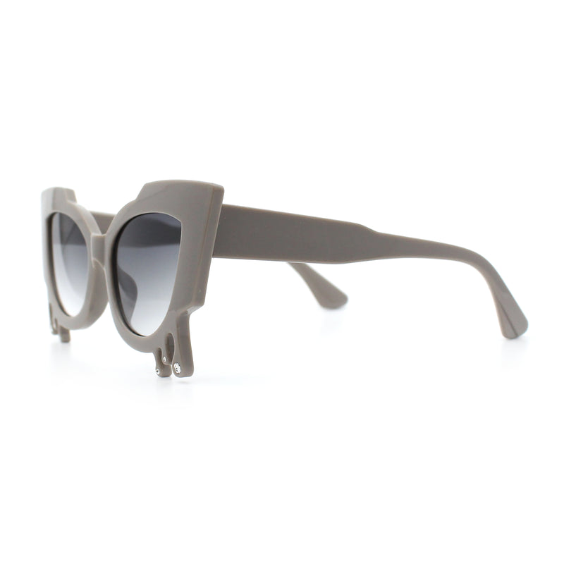 Womens Bling Melting Rhinestone Tear Cat Eye Runway Fashion Sunglasses