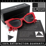 Womens Bling Melting Rhinestone Tear Cat Eye Runway Fashion Sunglasses