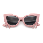 Womens Bling Melting Rhinestone Tear Cat Eye Runway Fashion Sunglasses