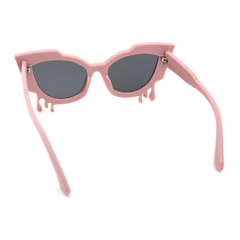 Womens Bling Melting Rhinestone Tear Cat Eye Runway Fashion Sunglasses