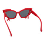 Womens Bling Melting Rhinestone Tear Cat Eye Runway Fashion Sunglasses