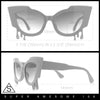 Womens Bling Melting Rhinestone Tear Cat Eye Runway Fashion Sunglasses
