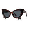Womens Bling Melting Rhinestone Tear Cat Eye Runway Fashion Sunglasses