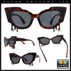 Womens Bling Melting Rhinestone Tear Cat Eye Runway Fashion Sunglasses