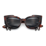 Womens Bling Melting Rhinestone Tear Cat Eye Runway Fashion Sunglasses