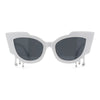 Womens Bling Melting Rhinestone Tear Cat Eye Runway Fashion Sunglasses
