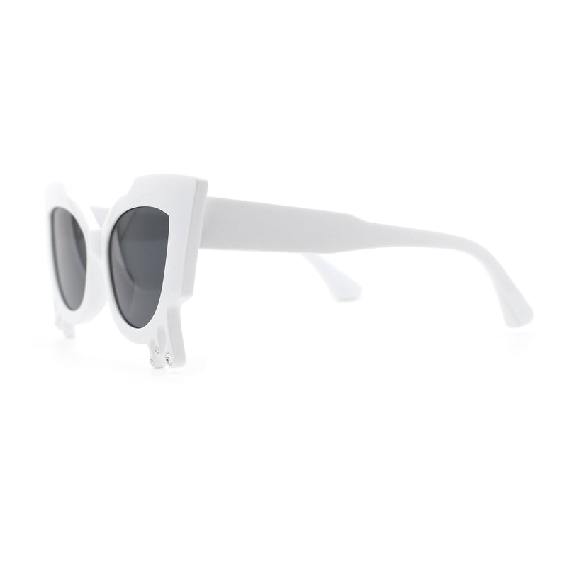 Womens Bling Melting Rhinestone Tear Cat Eye Runway Fashion Sunglasses