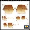 Womens Bat Wing Shape Plastic Oversized Rectangle Fashion Sunglasses