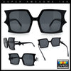 Womens Bat Wing Shape Plastic Oversized Rectangle Fashion Sunglasses