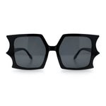 Womens Bat Wing Shape Plastic Oversized Rectangle Fashion Sunglasses