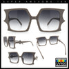 Womens Bat Wing Shape Plastic Oversized Rectangle Fashion Sunglasses