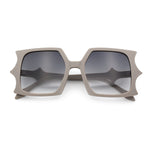 Womens Bat Wing Shape Plastic Oversized Rectangle Fashion Sunglasses