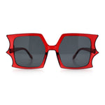 Womens Bat Wing Shape Plastic Oversized Rectangle Fashion Sunglasses
