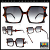 Womens Bat Wing Shape Plastic Oversized Rectangle Fashion Sunglasses