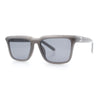 Womens Hipster Narrow Rectangle Horn Rim Plastic Bevel Rim Sunglasses