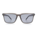 Womens Hipster Narrow Rectangle Horn Rim Plastic Bevel Rim Sunglasses