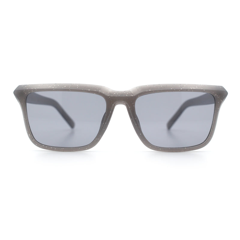 Womens Hipster Narrow Rectangle Horn Rim Plastic Bevel Rim Sunglasses