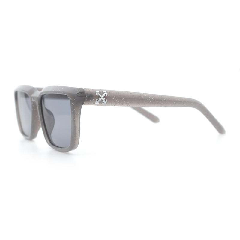 Womens Hipster Narrow Rectangle Horn Rim Plastic Bevel Rim Sunglasses
