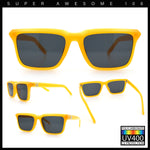 Womens Hipster Narrow Rectangle Horn Rim Plastic Bevel Rim Sunglasses