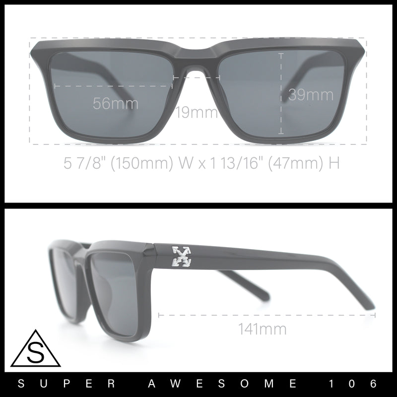 Womens Hipster Narrow Rectangle Horn Rim Plastic Bevel Rim Sunglasses