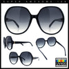 Womens Oversized Round Butterfly Minimal Plastic Iconic Diva Sunglasses