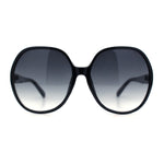 Womens Oversized Round Butterfly Minimal Plastic Iconic Diva Sunglasses