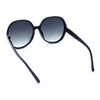 Womens Oversized Round Butterfly Minimal Plastic Iconic Diva Sunglasses